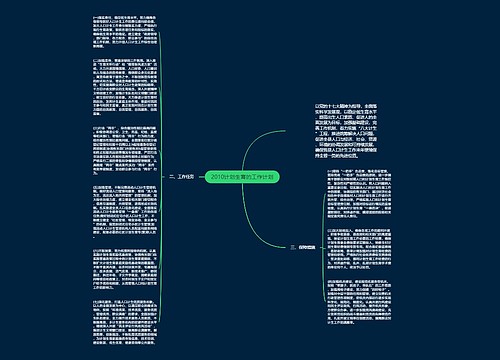 2010计划生育的工作计划