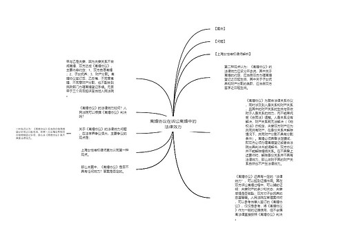 离婚协议在诉讼离婚中的法律效力