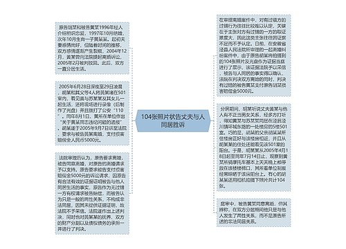 104张照片状告丈夫与人同居胜诉