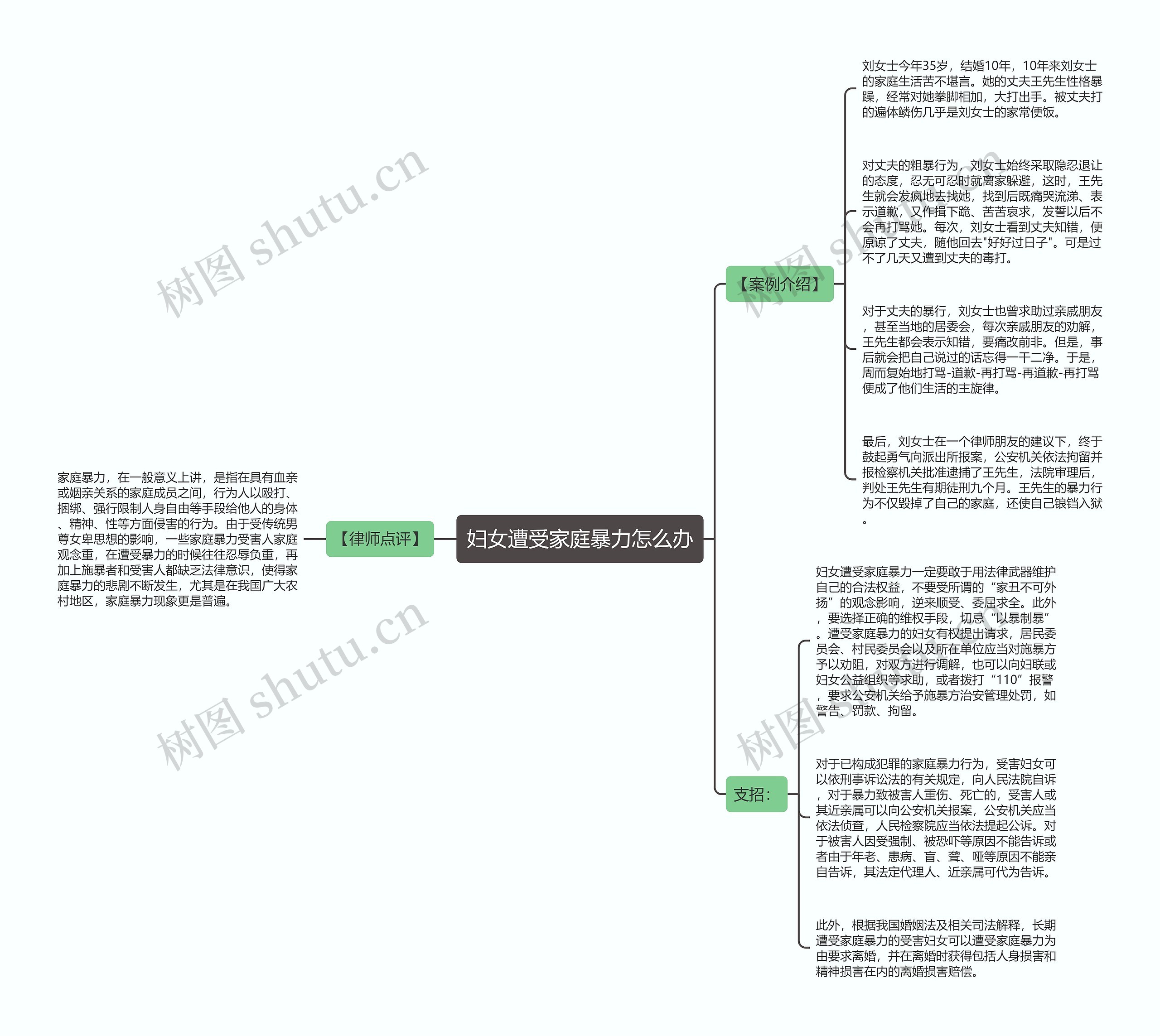 妇女遭受家庭暴力怎么办思维导图