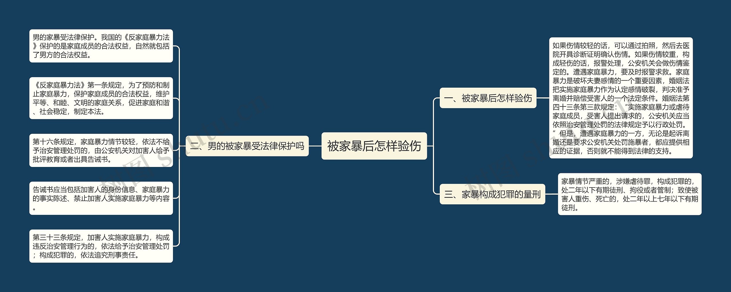 被家暴后怎样验伤思维导图