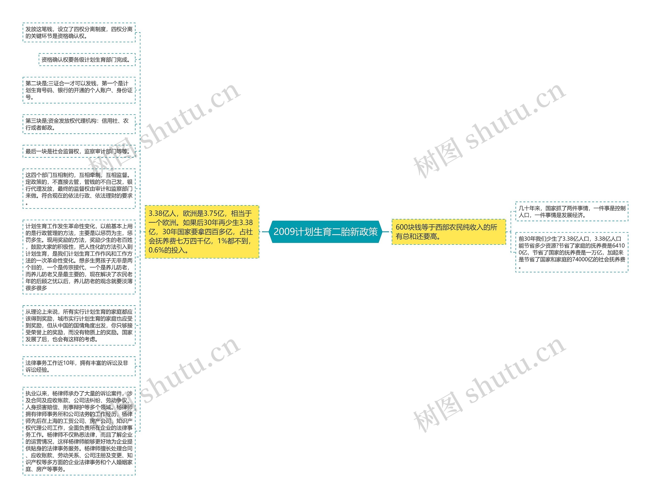 2009计划生育二胎新政策思维导图