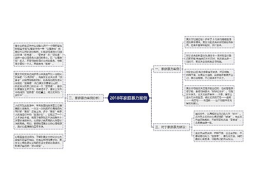 2018年家庭暴力案例