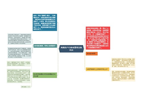 离婚房产归谁着重看法院判决