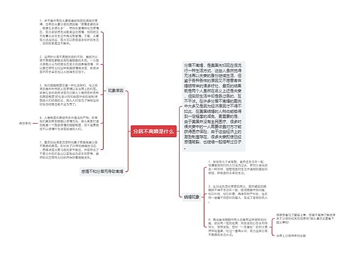 分居不离婚是什么