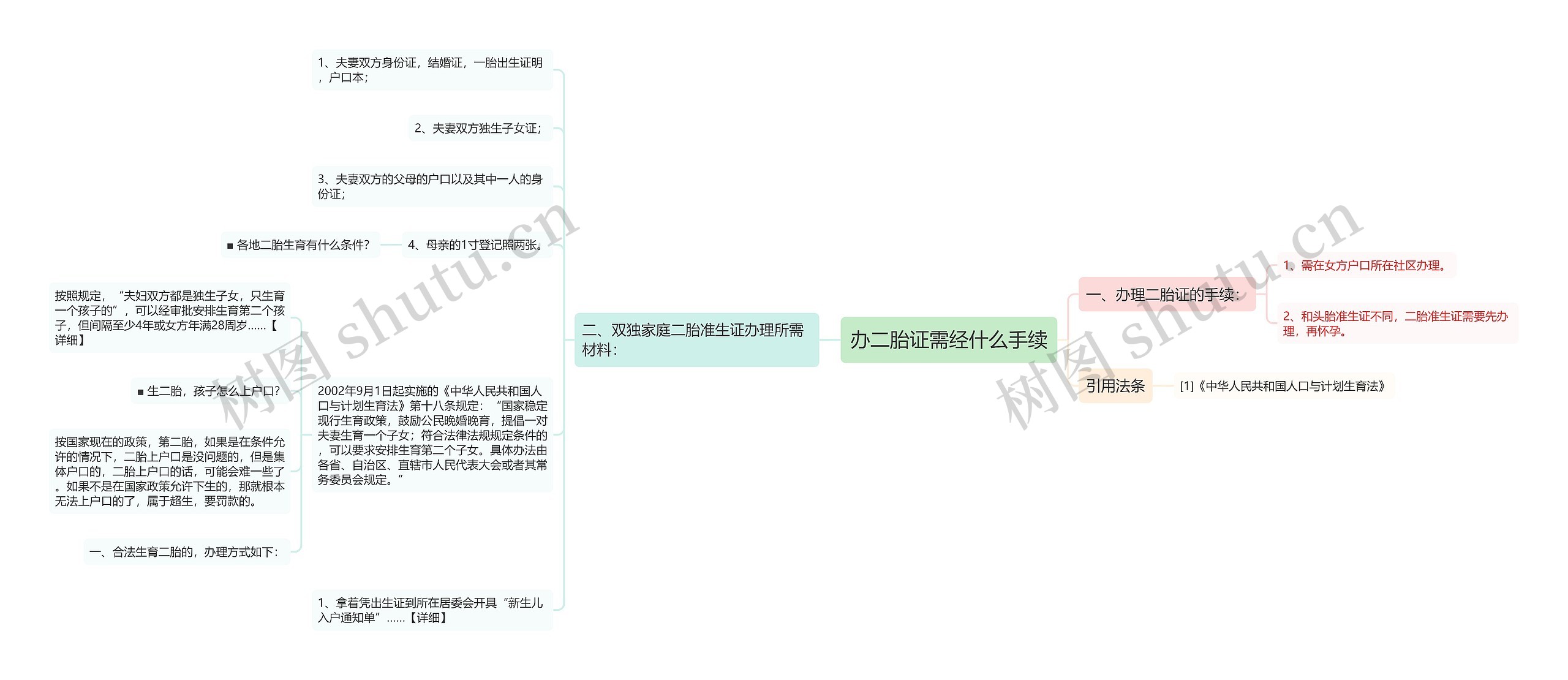 办二胎证需经什么手续