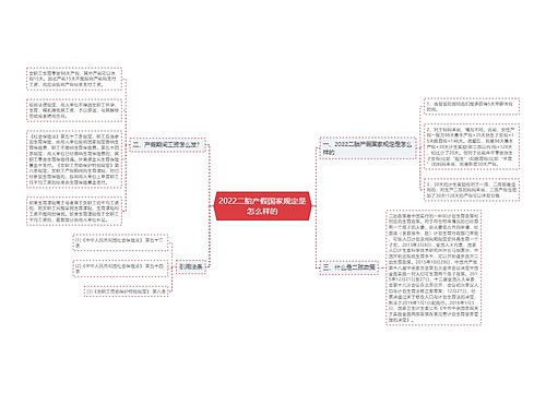 2022二胎产假国家规定是怎么样的