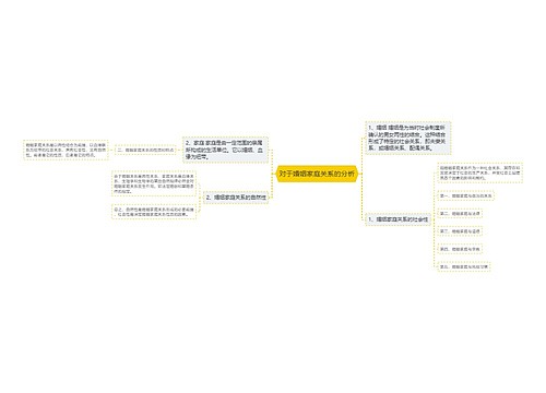 对于婚姻家庭关系的分析