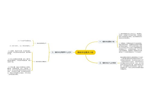 婚前体检要多少钱