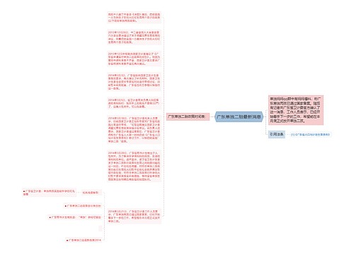 广东单独二胎最新消息