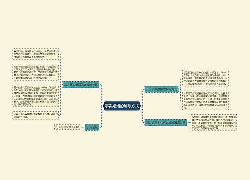 事实婚姻的解除方式