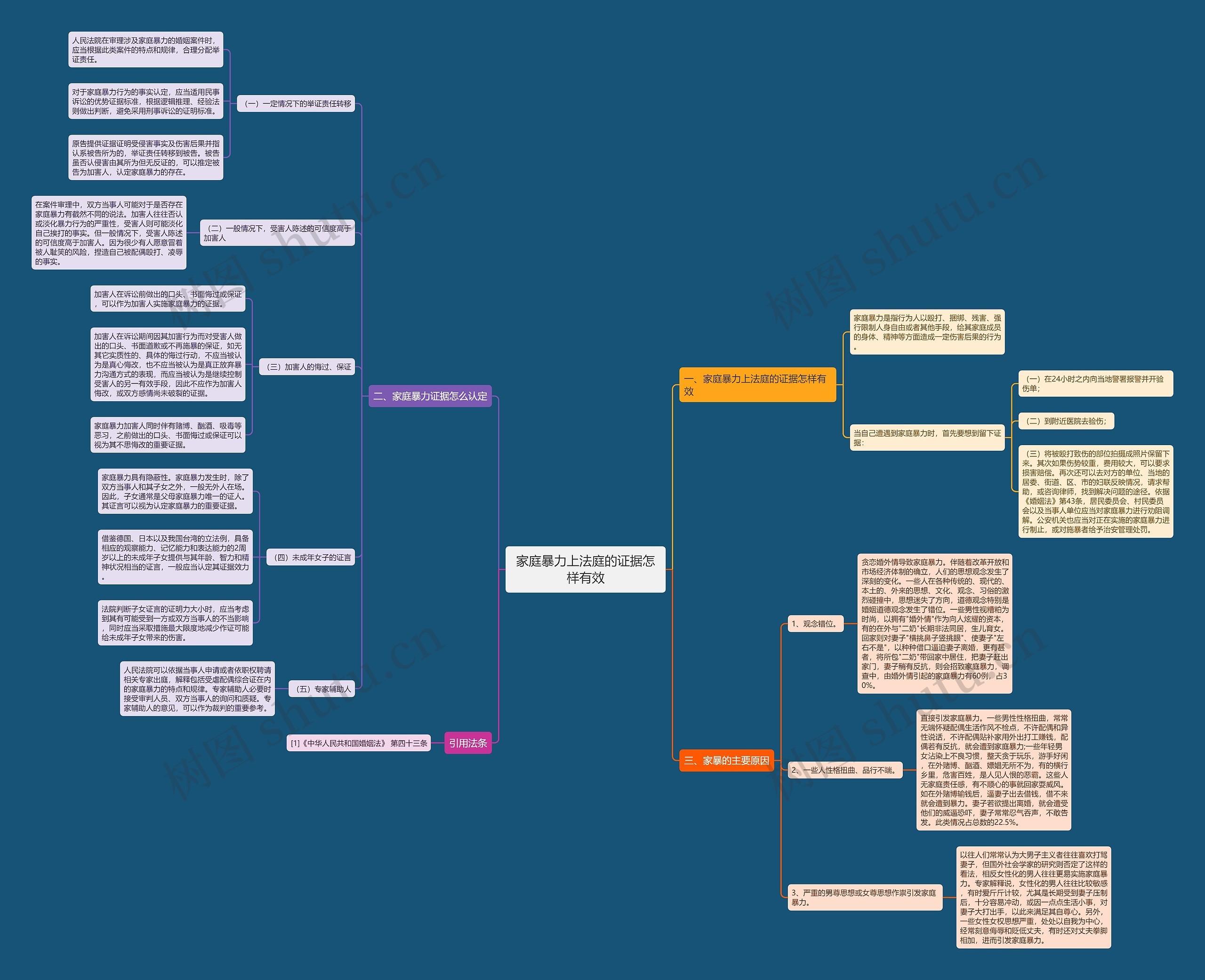 家庭暴力上法庭的证据怎样有效思维导图