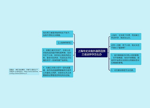 上海市丈夫有外遇而且第三者还怀孕怎么办