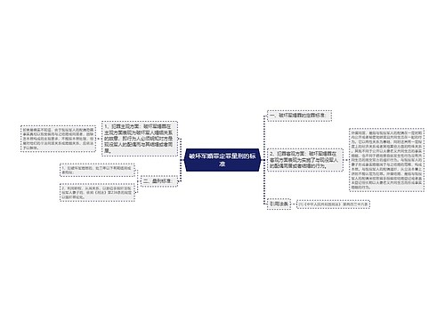 破坏军婚罪定罪量刑的标准