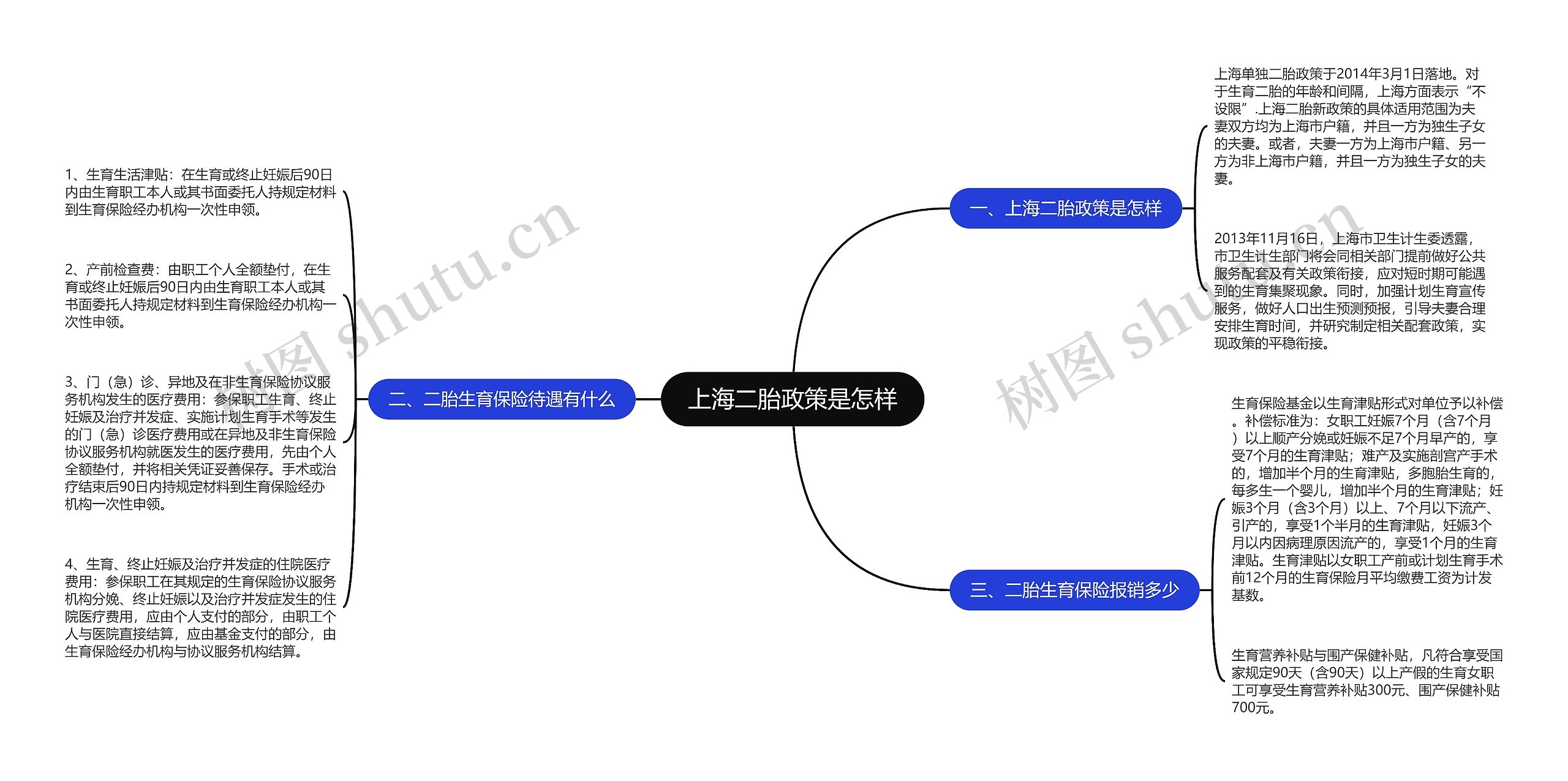 上海二胎政策是怎样思维导图