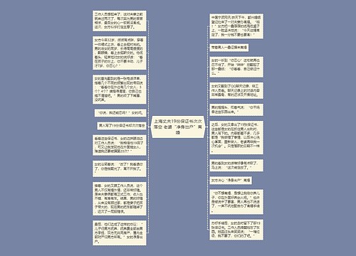 上海丈夫19份保证书次次落空 老婆“净身出户”离婚