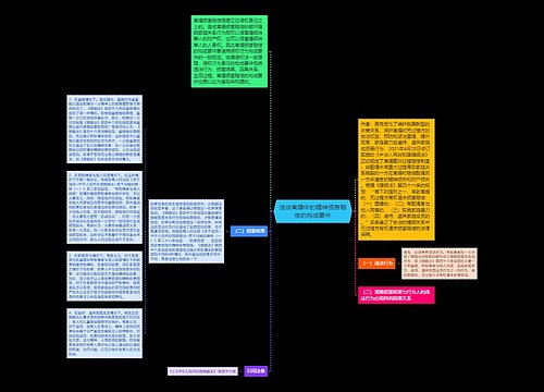 浅谈离婚中的精神损害赔偿的构成要件