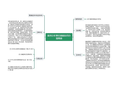 案例分析事实婚姻如何办理离婚