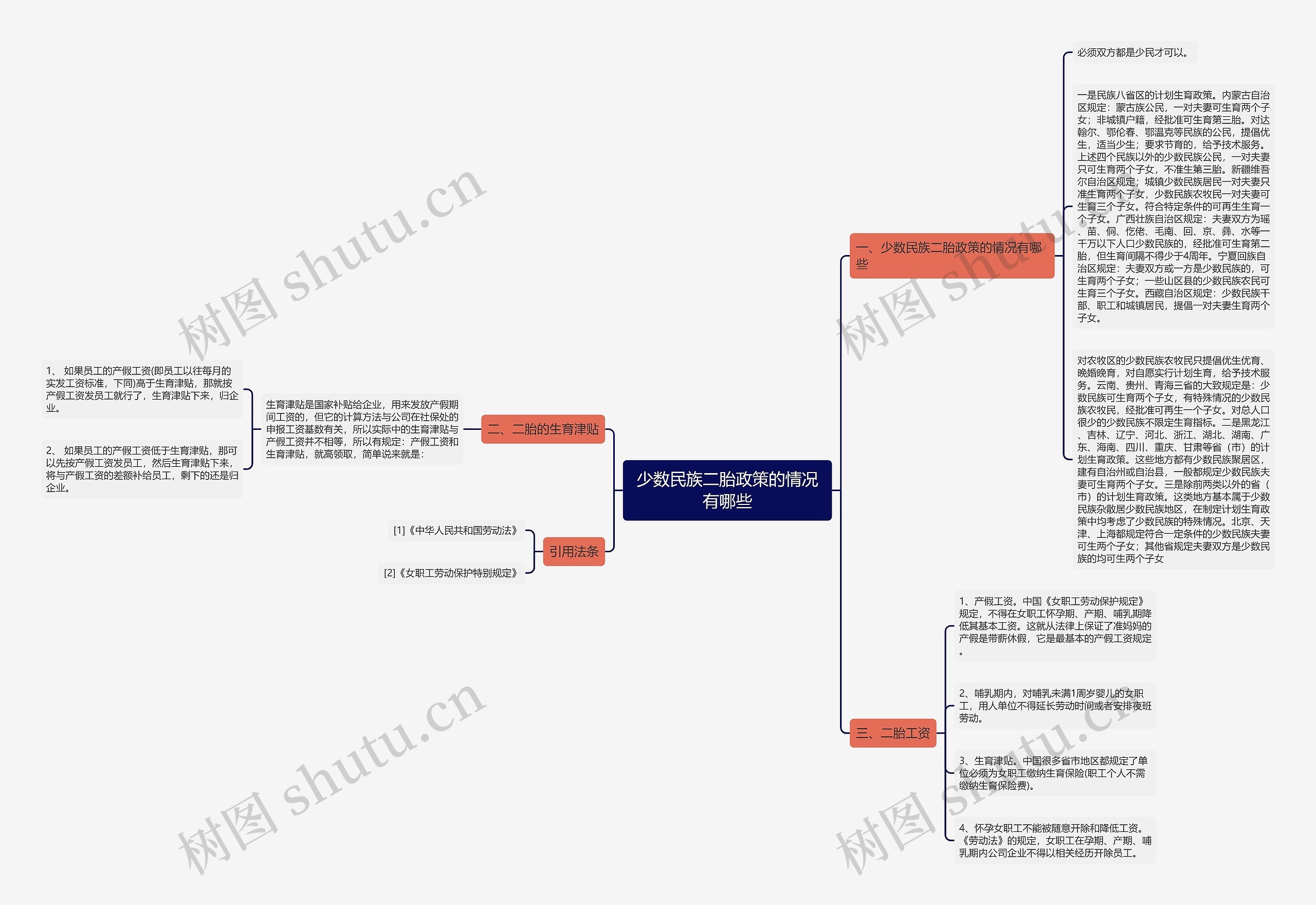 少数民族二胎政策的情况有哪些思维导图
