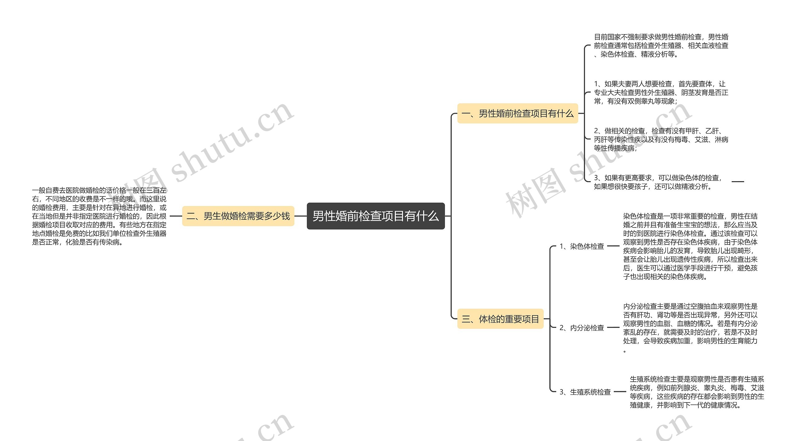 男性婚前检查项目有什么