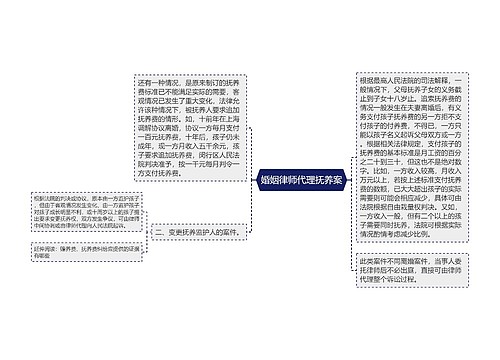 婚姻律师代理抚养案