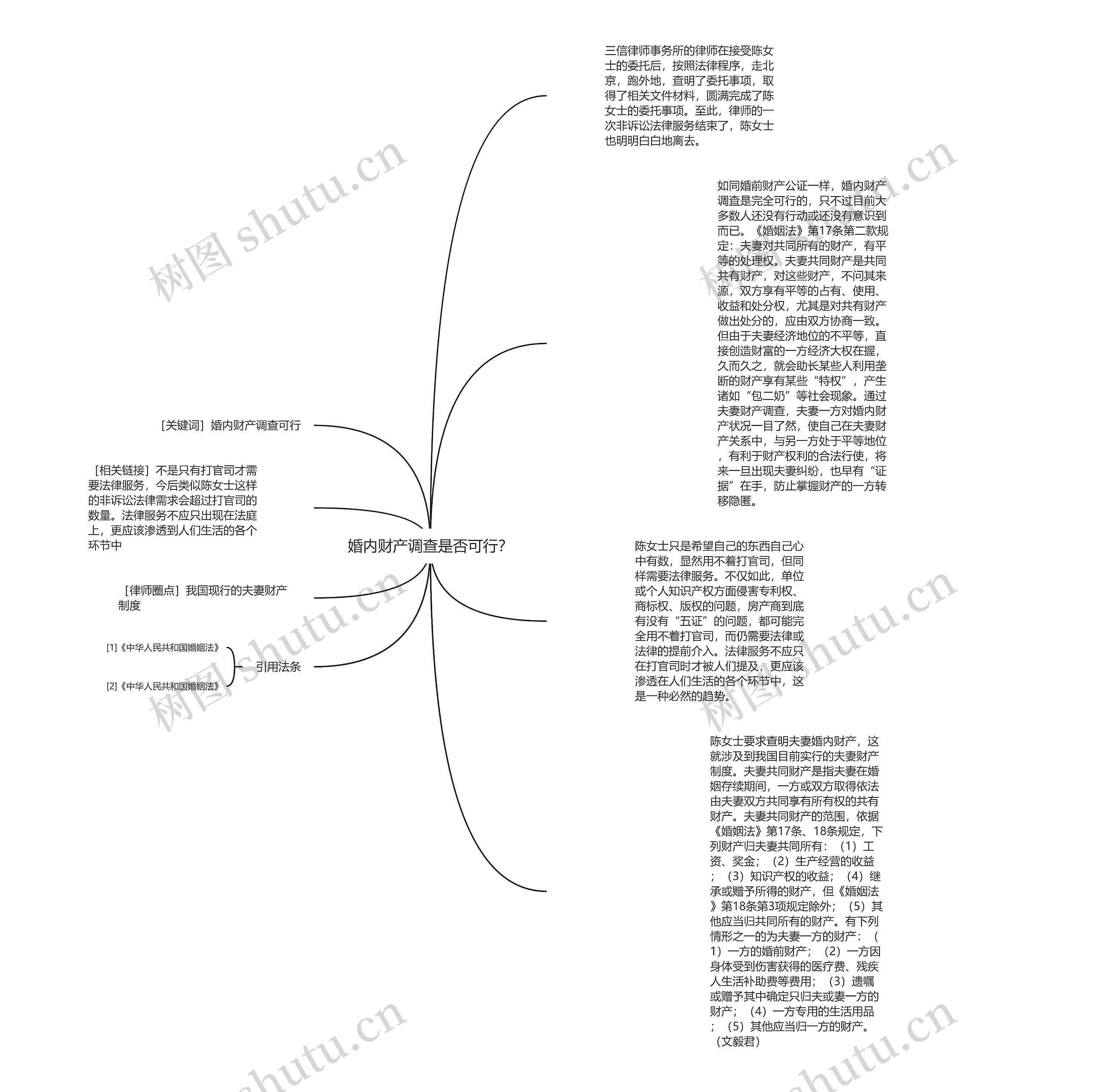 婚内财产调查是否可行？思维导图