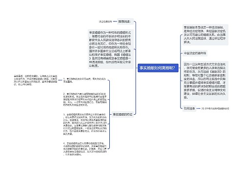 事实婚姻如何离婚呢？