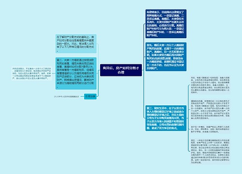 离异后，房产如何分割才合理