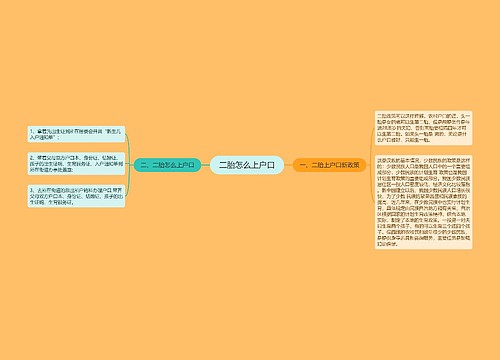 二胎怎么上户口