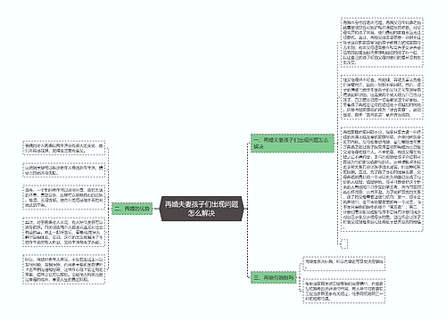 再婚夫妻孩子们出现问题怎么解决