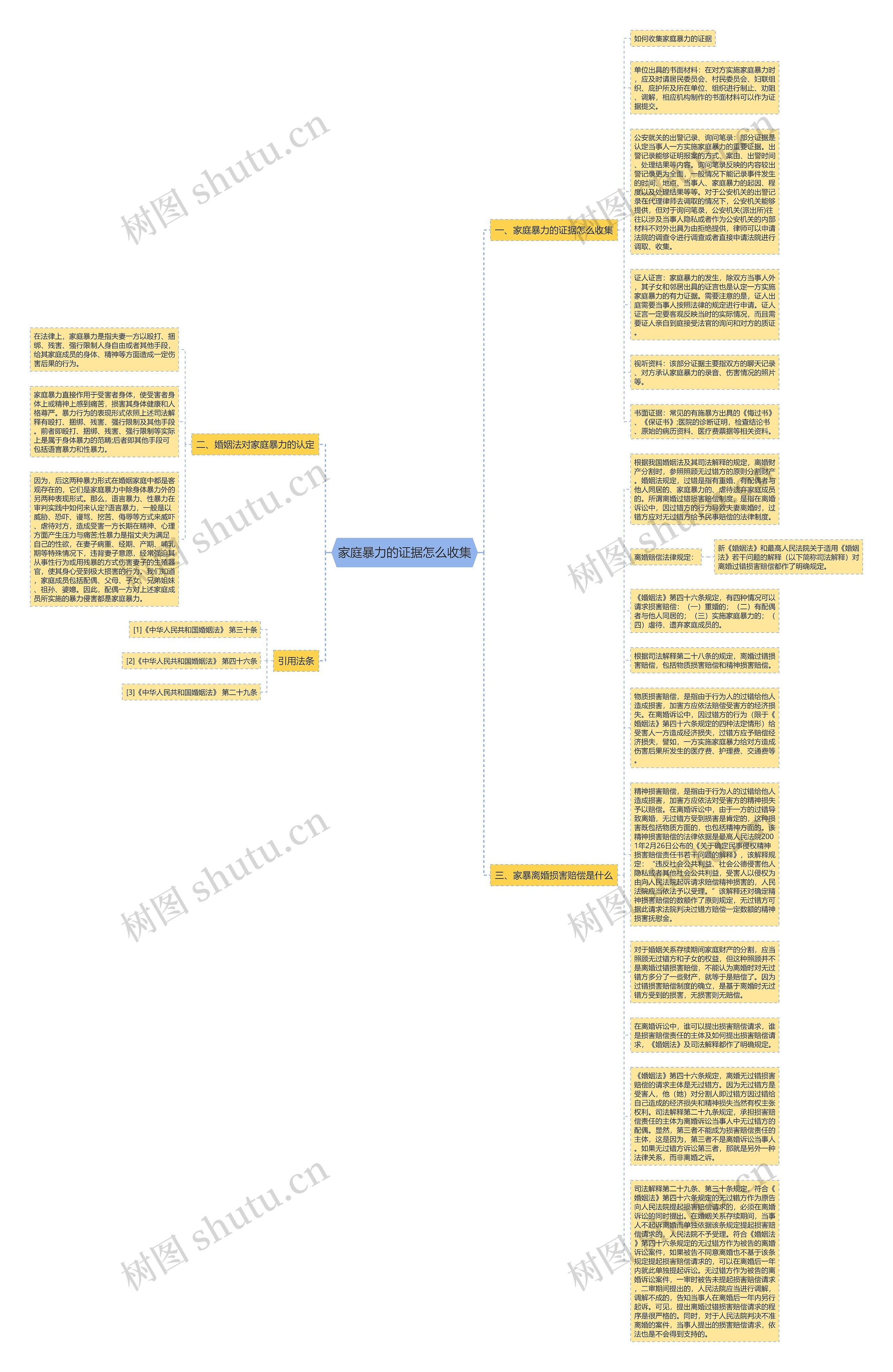 家庭暴力的证据怎么收集思维导图