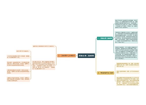 双独生育二胎政策