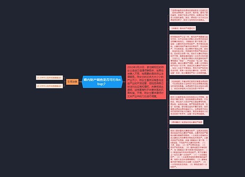 婚内财产调查是否可行&nbsp;？