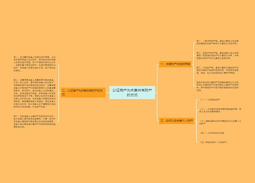 公证房产为夫妻共有财产的方式