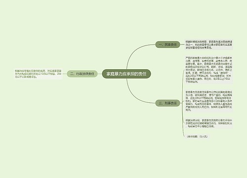 家庭暴力应承担的责任