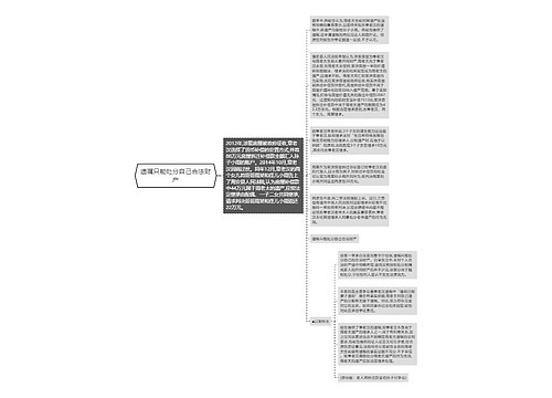 遗嘱只能处分自己合法财产