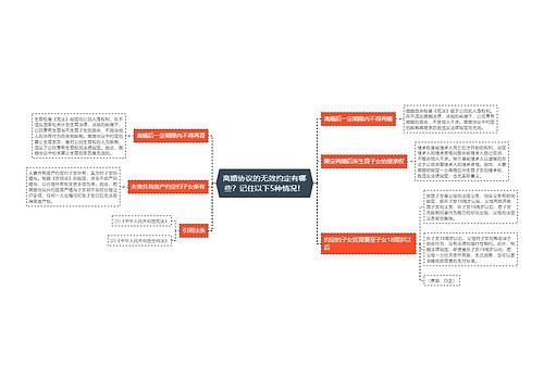 离婚协议的无效约定有哪些？记住以下5种情况！