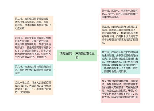 情爱宝典：六招应对第三者