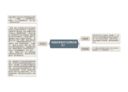 离婚损害赔偿包括哪些情形？ 