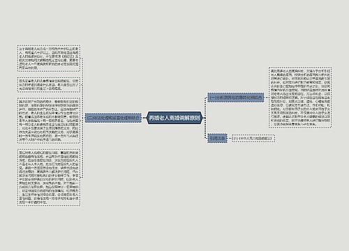 再婚老人离婚调解原则