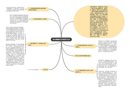 事实婚姻的法律保护方法