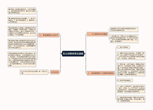 怎么样解除事实婚姻