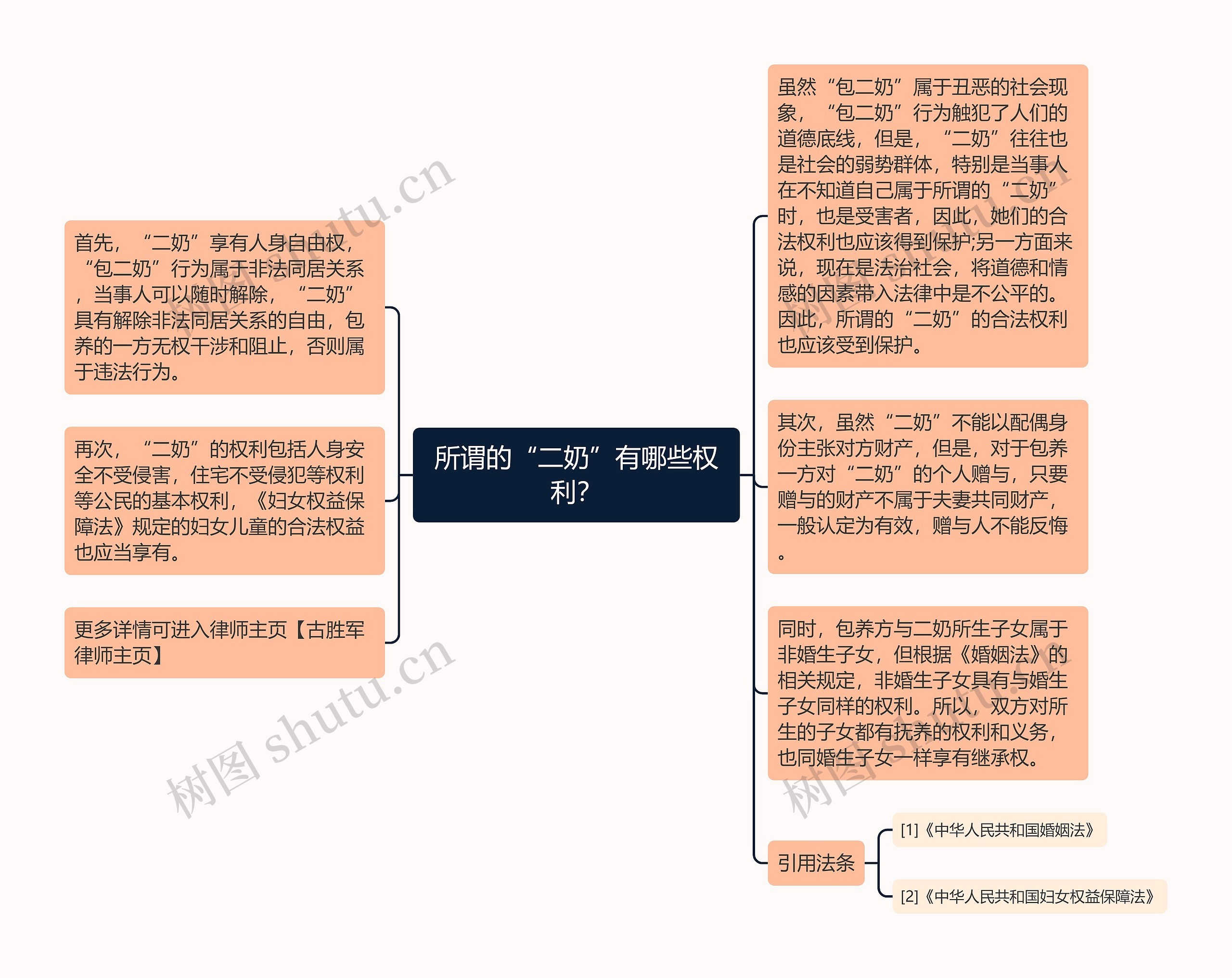 所谓的“二奶”有哪些权利？