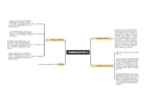 二胎要满足的条件是什么