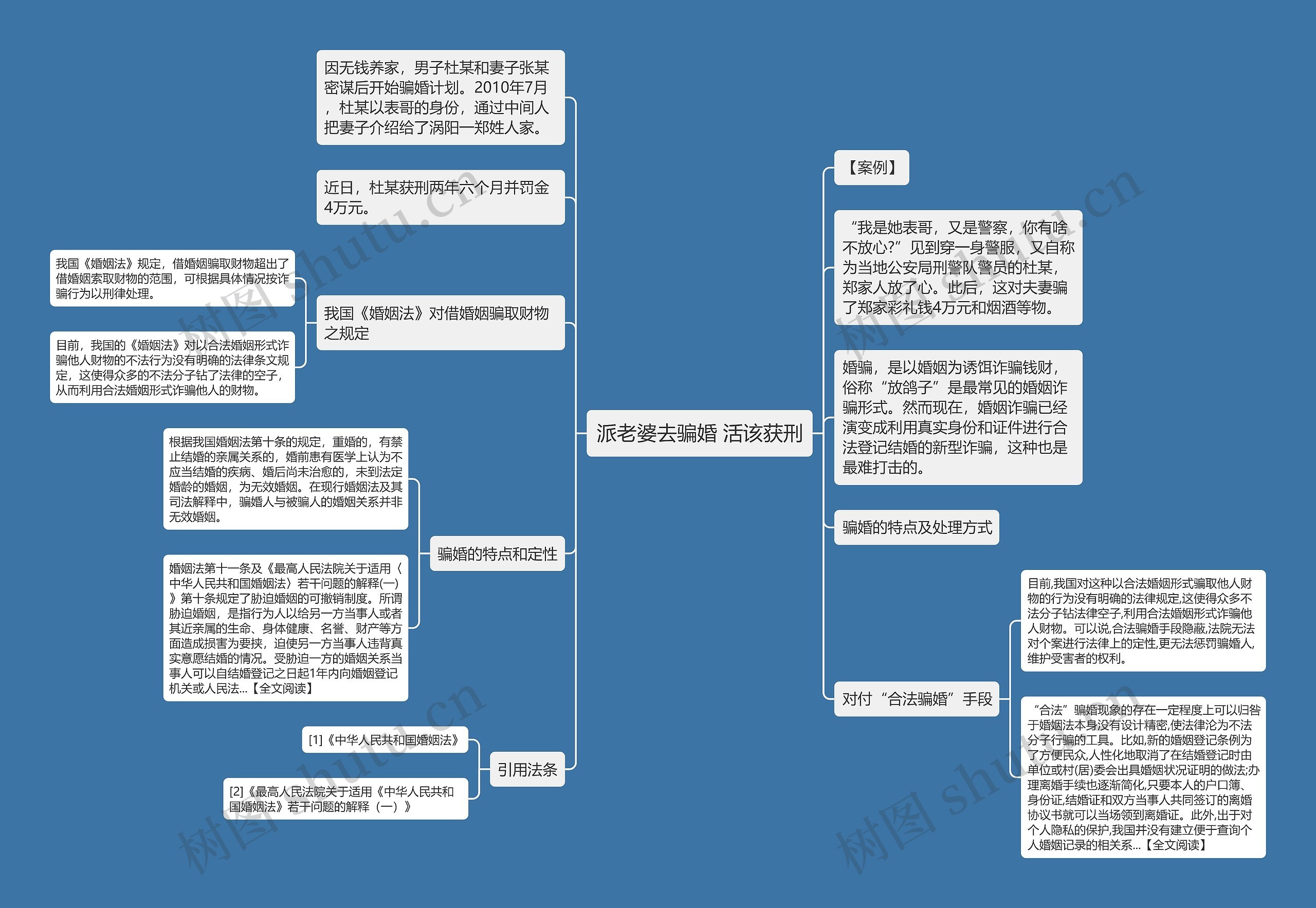 派老婆去骗婚 活该获刑思维导图