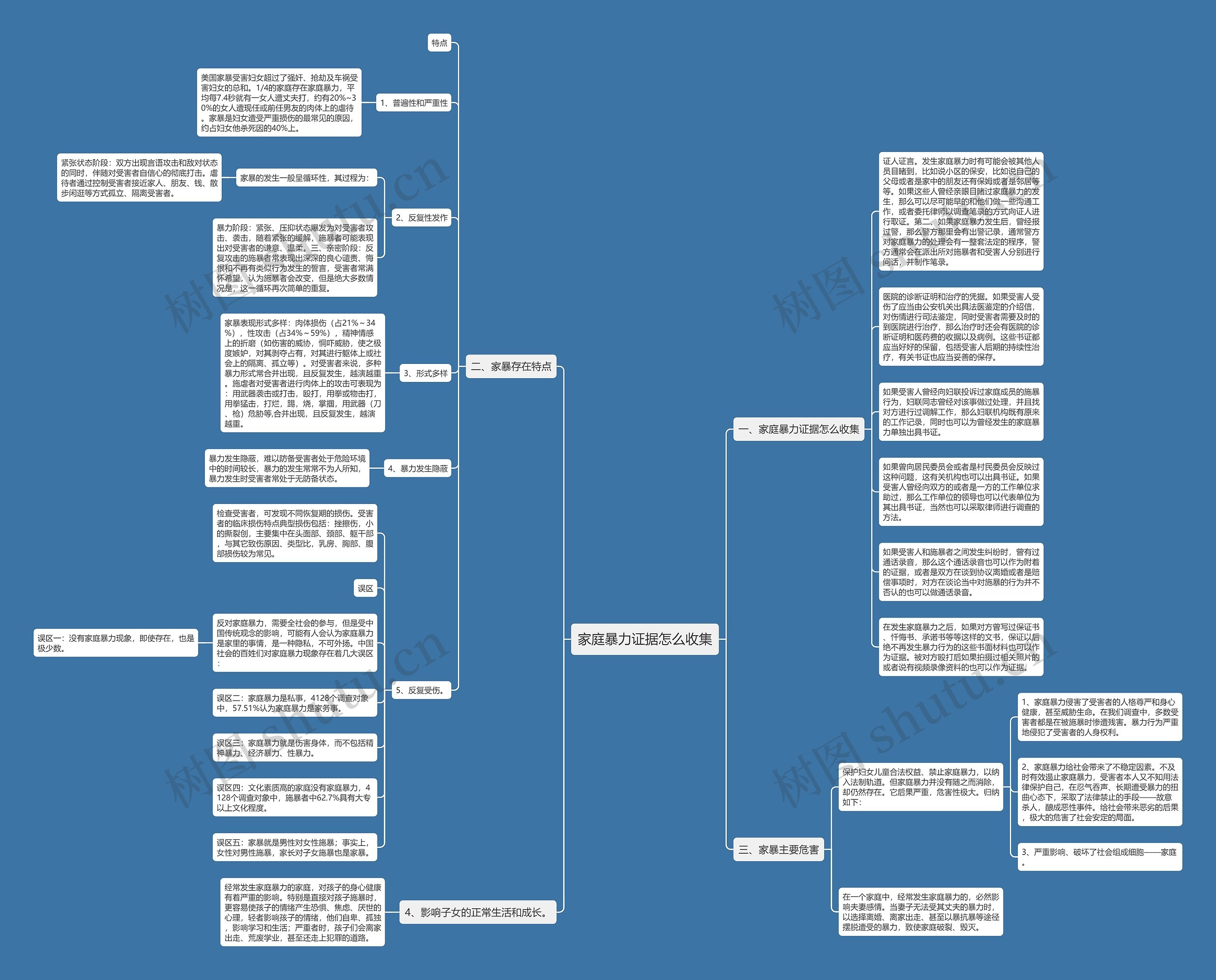 家庭暴力证据怎么收集思维导图