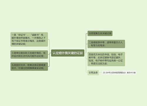 认定婚外情关键的证据