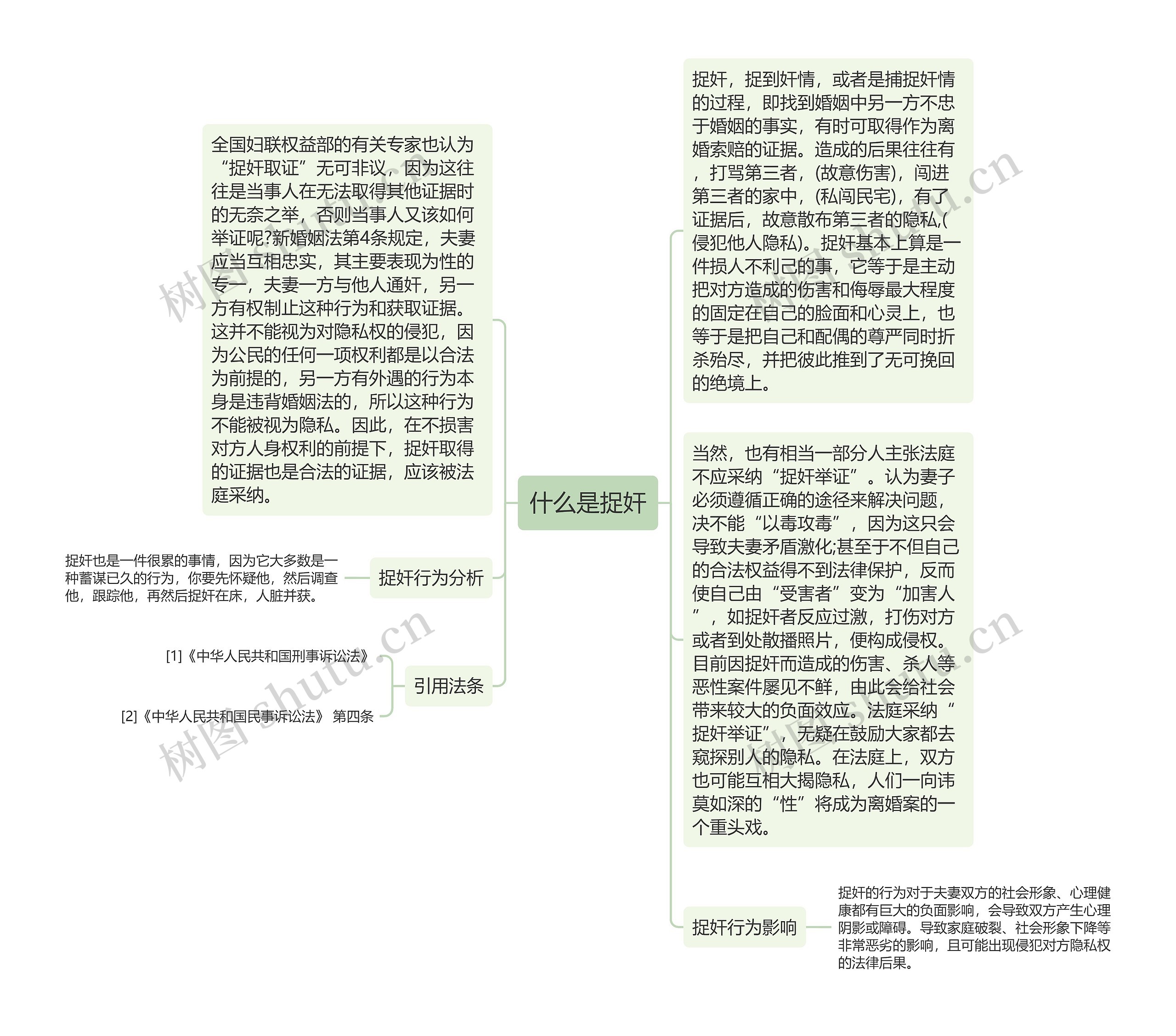 什么是捉奸思维导图