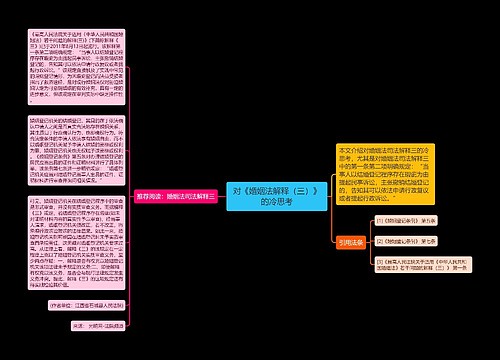 对《婚姻法解释（三）》的冷思考