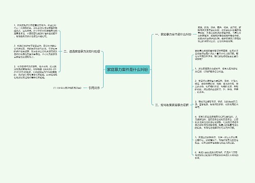 家庭暴力案件是什么纠纷